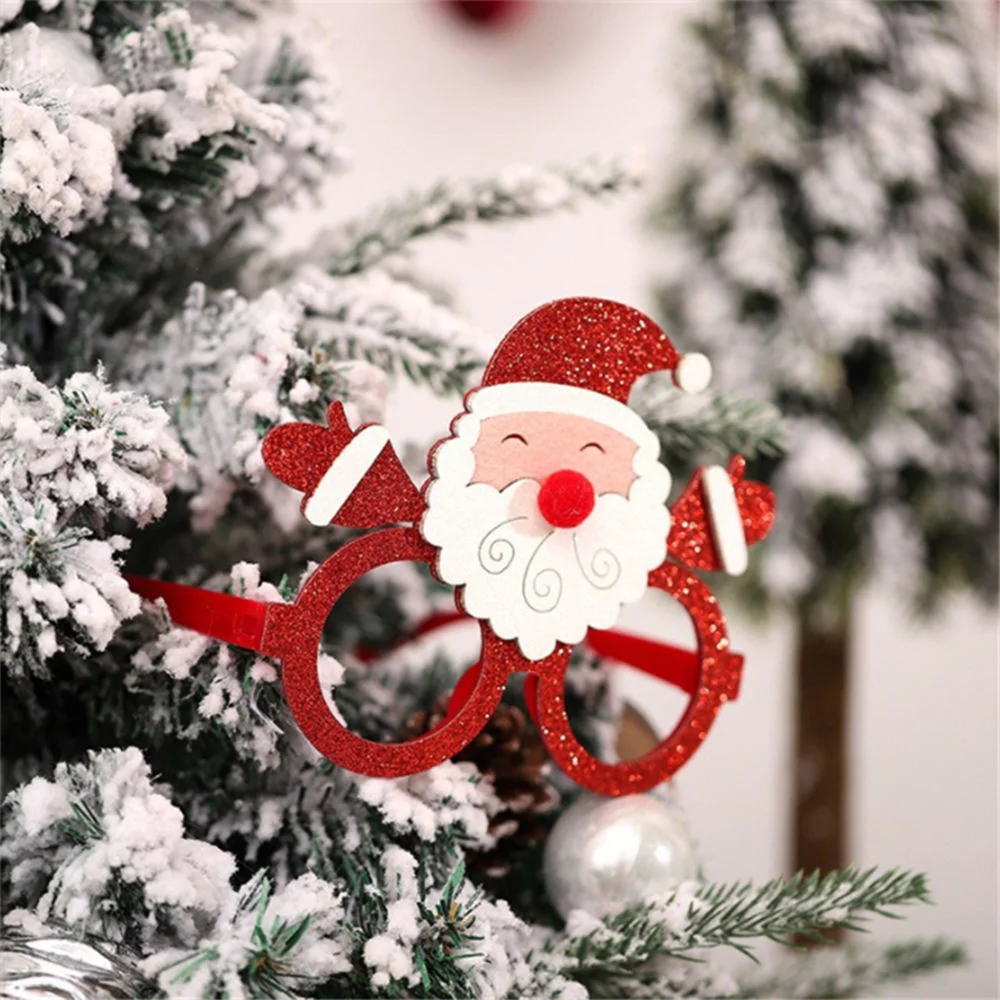 Comercio al por mayor gafas de marcos decorativos personalizados de Navidad regalos creativos parte