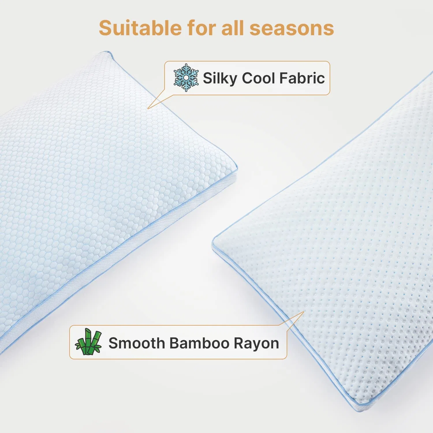 Cooling Gel Memory Foam Pillow Bamboo Rayon Memory Foam Pillow