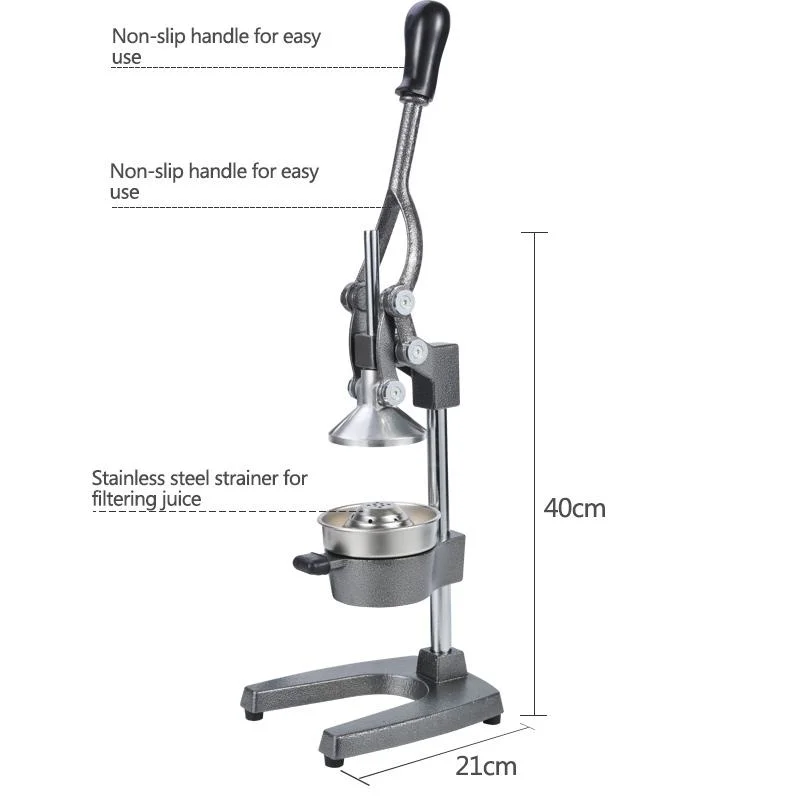 Profesional de alto rendimiento de la prensa de jugos de cítricos exprimidor manual el extractor