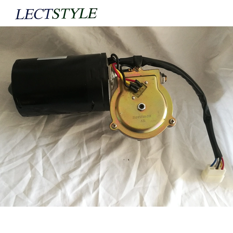 24V 80W 45rpm DC Electric Gear Wiper Motor on Bottle Return or Can Scrap Machine