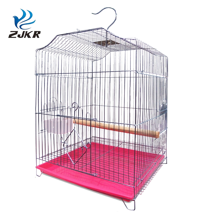 Tc4303-B Electroplating Stainless Steel Super Large Bird Cages with Stand for Parrots