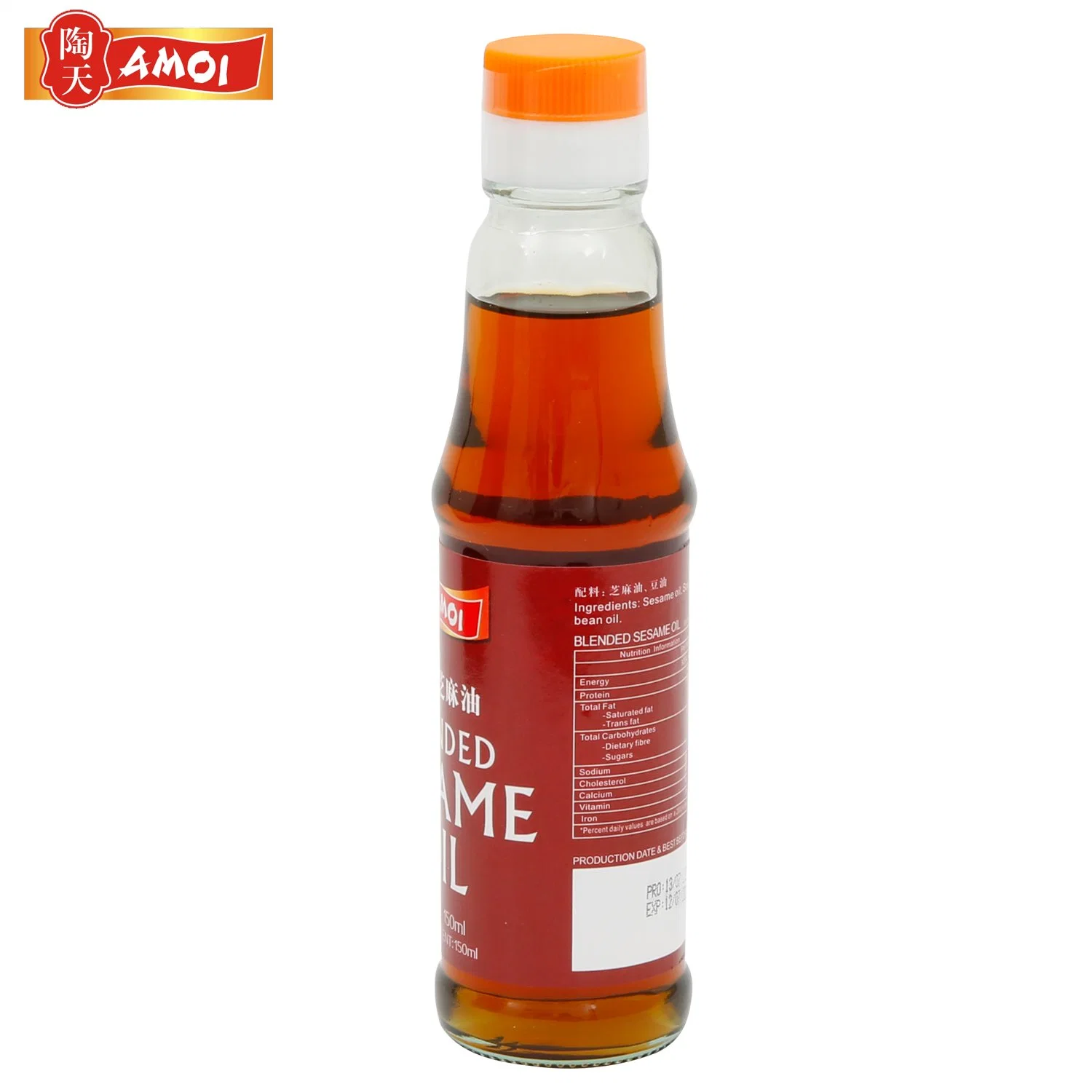 Aceite de cocina Amoi vs aceite de sésamo de Bachun Blended