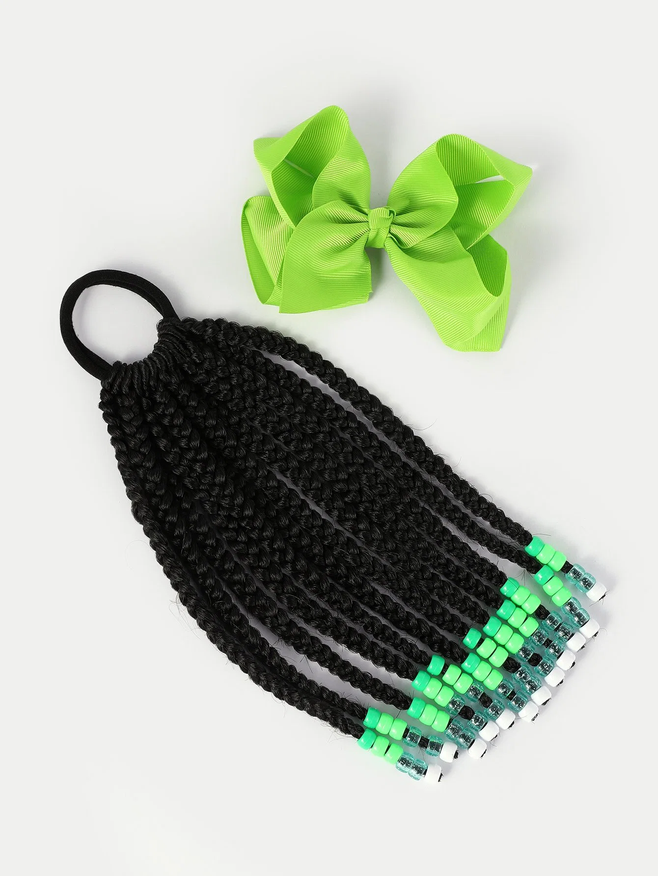 Children's Hair Accessories Chemical Fiber Wig Bow Luminous Children's Hair Accessories