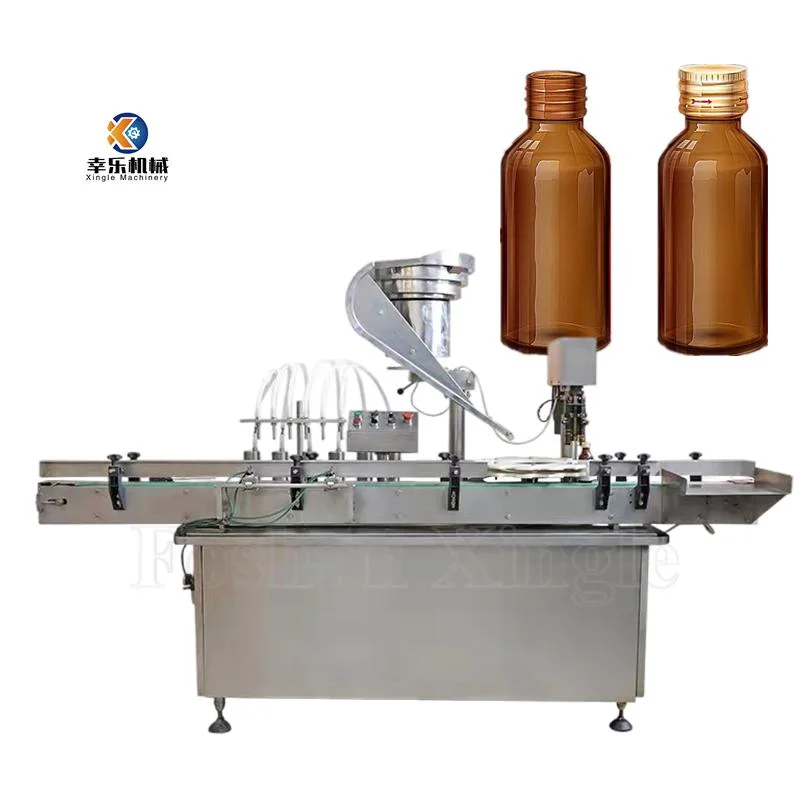 Full Automatic Monoblock Perfume Filler Equipment Pharmaceutical Liquid Oral Spray Vial Bottle Filling Capping Machine