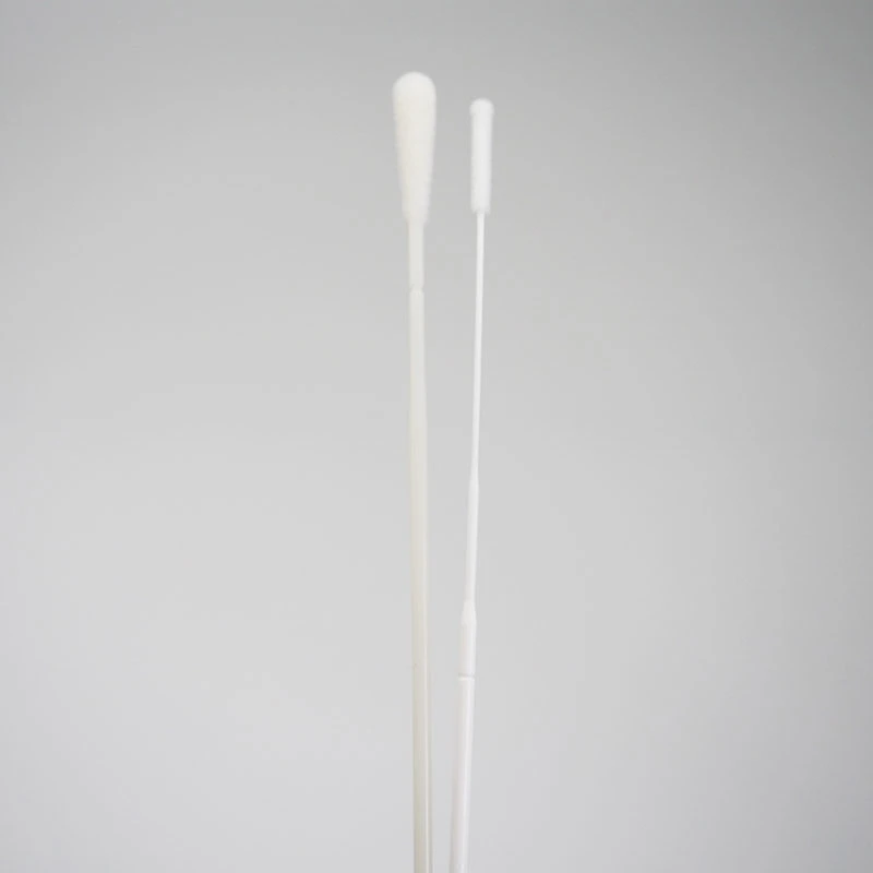 Medical Disposable Sterile Specimen Collection Nylon Flocking Throat Oral Swabs Flocked Nasal Swab