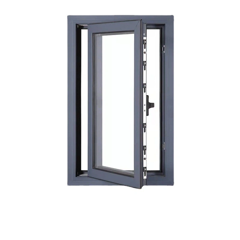 Standard Aluminium Alloy Double Glazed Sliding European Style Soundproof Windproof Thermal Break Heat Insulated Aluminum Double Tempered Glass Window