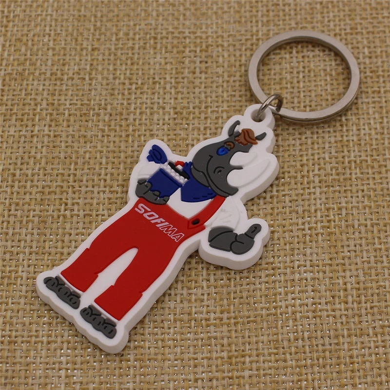 10% off Sale Cheapest Custom Rubber Soft PVC Key Chain for Promotion