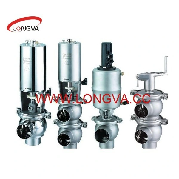 Sanitary 304 Divert Valve Pneumatic Reversing Valve