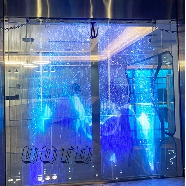 Customized Size LED Photoelectric Glass Transparent Screen Display and Borderless Design