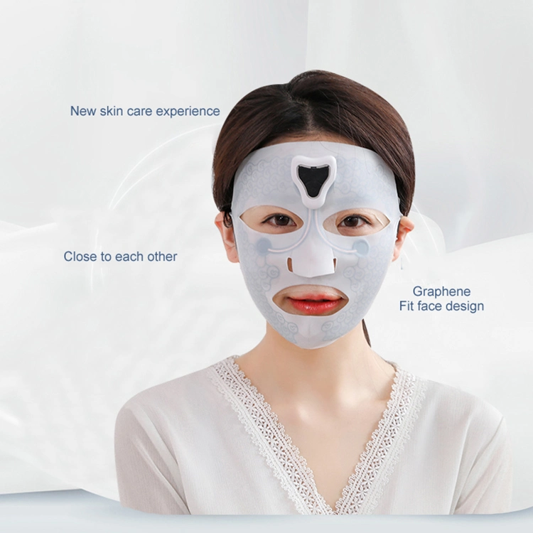 Cuidado de la piel impermeable de silicona Anti Wrinkle SPA Facial Masajeador facial Smart Mask