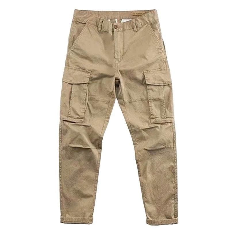 Pockets Cargo Pants Casual Multi Pockets Large Size Outwear Straight Winter Trousers