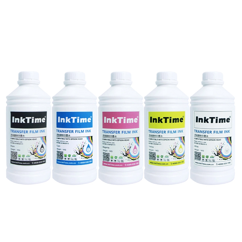 Inktime Direct to Film White Ink Cmyk Plastisol Pigment Digital Heat Transfer Printing Dtf Ink for Dtf DTG Printers