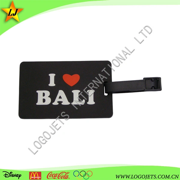 Wholesale/Supplier 3D Soft PVC Luggage Tag Rubber Strap Custom Personalized Logo Waterproof Airplane Bag Tag