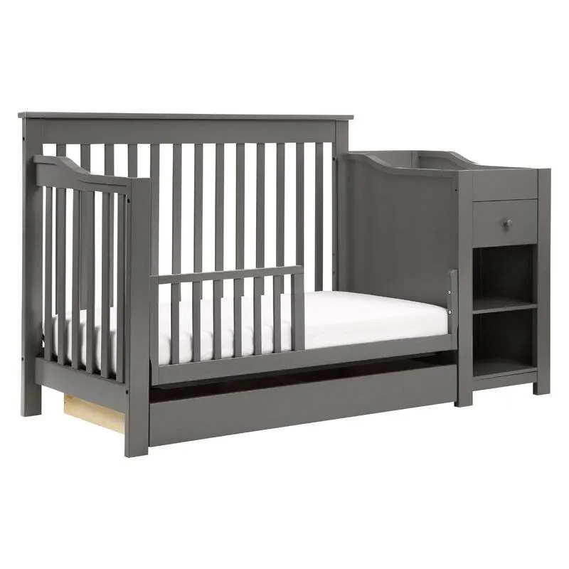 Wooden Crib and Changer Table for Baby Kids