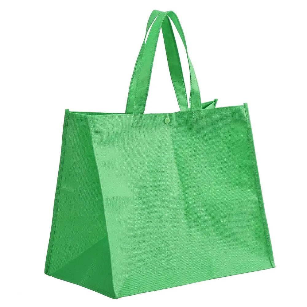 Large Reusable Handle Grocery Tote Custom Cheap Non Woven Shopping Bag