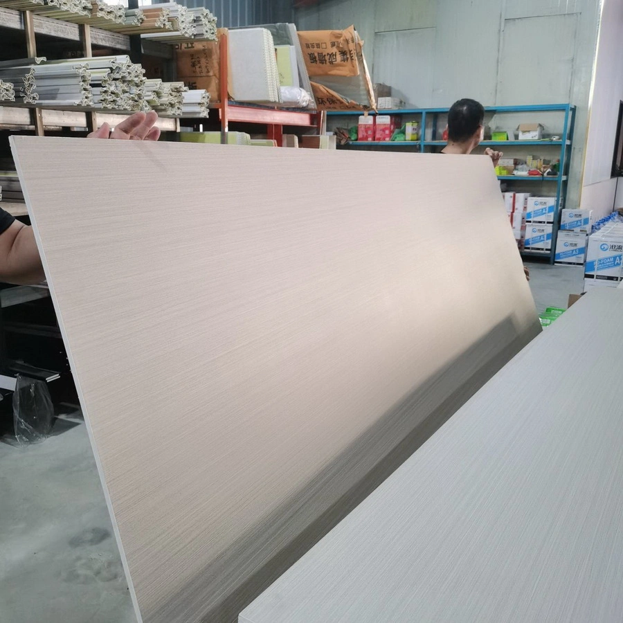 High Density PVC Foam Board Interior Decorative 3D Fluted Wall Cladding PVC Panel Sheet 9mm Covering Board for Furniture Cabinet