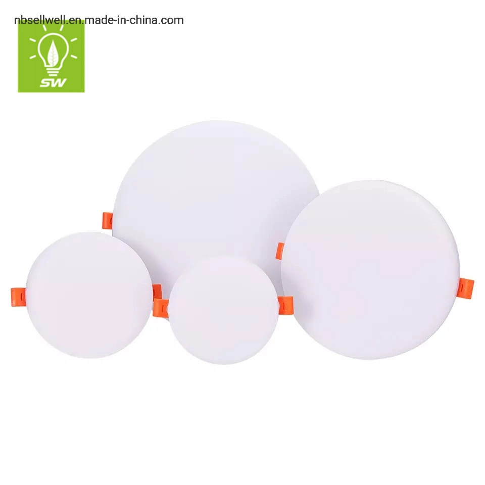 85-265V sans rebord intérieur Downlight encastré 3W 5W 7W 9W 12W 18W 24W IP20 surface ronde carrés Ceiling Lamp éclairage du panneau LED SMD Commerical 3000K 4200K 6500K