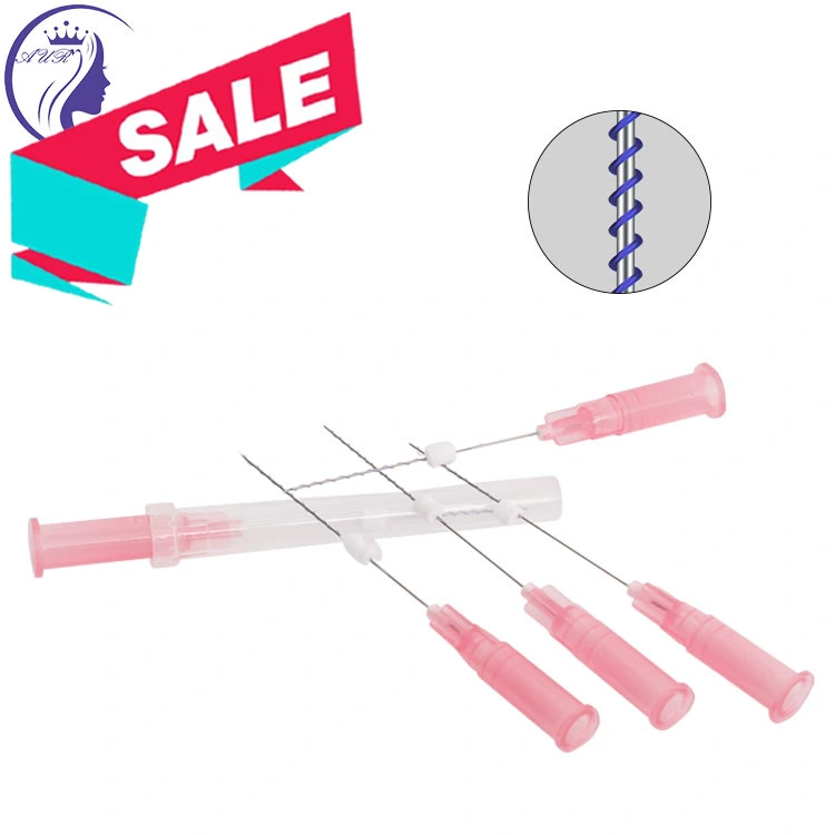 Top Quality Suture Surgical Sterile Strong Pdo Spring Thread Needle for Face Lift