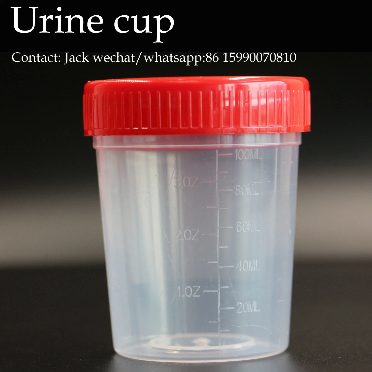 Disposable Plastic Medical Patient Test Sample Cup Sputum Fecal Specimen Collector 30ml 60ml 120ml Stool Urine Container