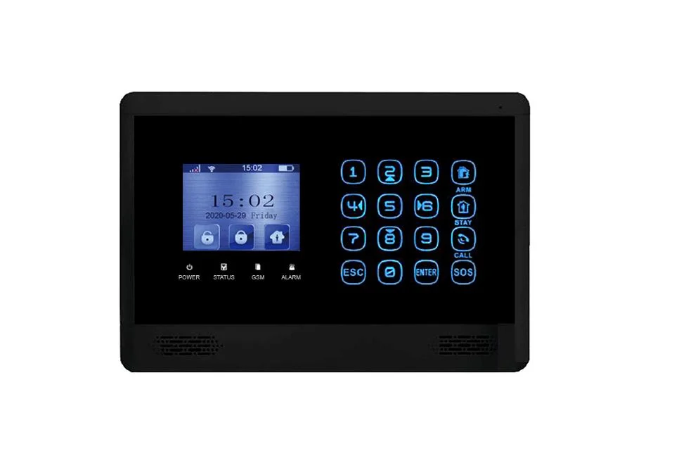 Mobile APP! Android & Ios & Google Play Store Security Products! Wireless Alarm with LCD Display and Touchkeypad