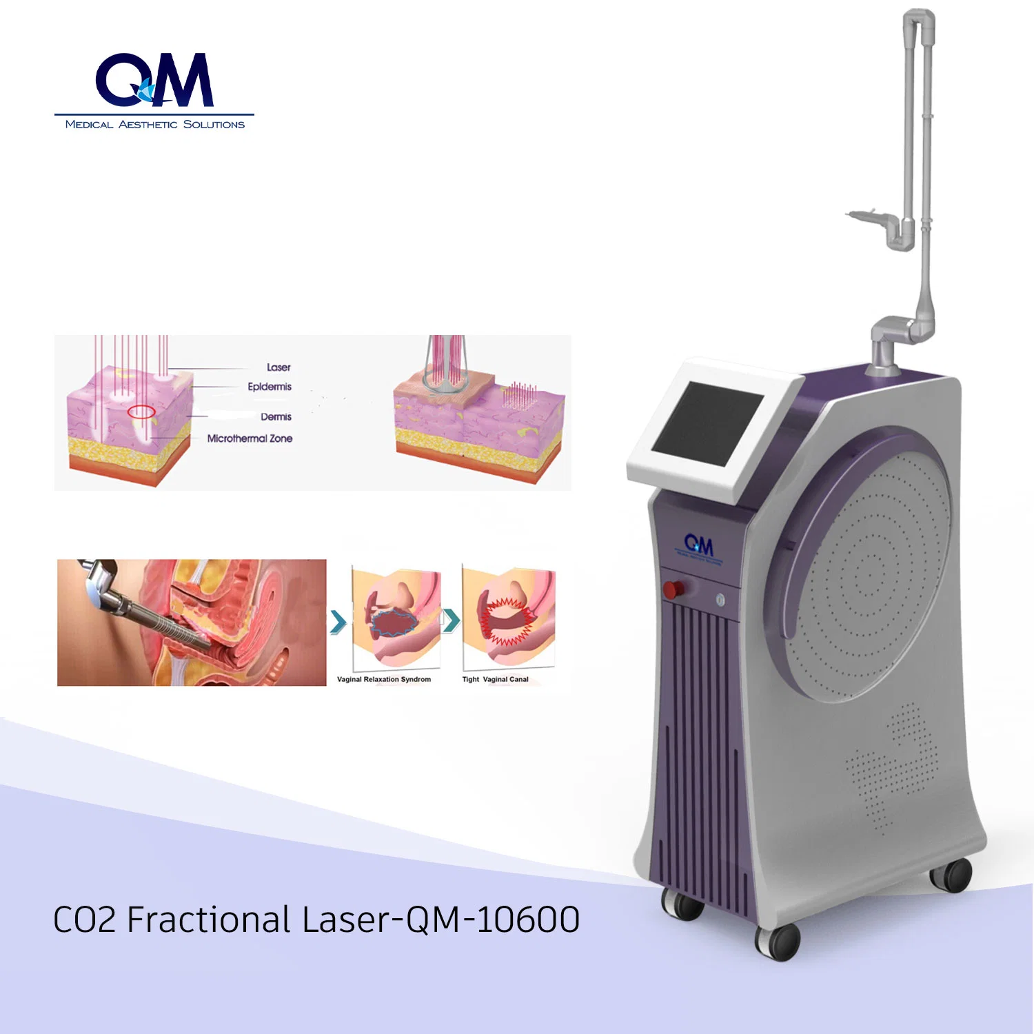 Newest Beauty Fractional CO2 Laser Skin Equipment for SPA Use 4D Fractional CO2 Laser Skin Resurfacing Machine