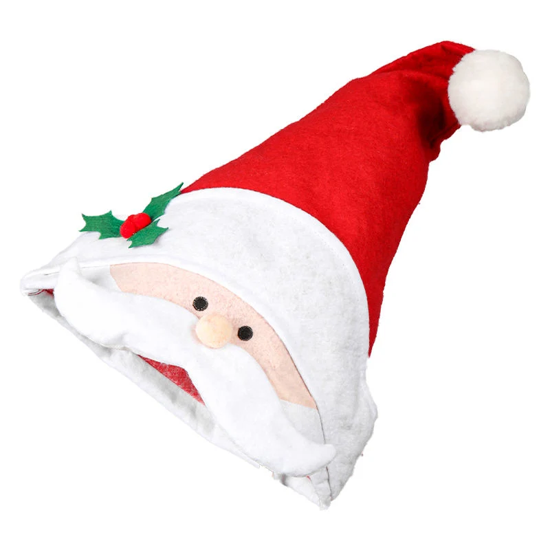 2023 Xmas Snowman Hat Holiday Custom Fabric Decorative Christmas Santa Hats