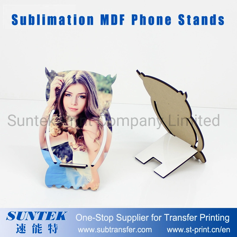 Single Side Printable Blank MDF Phone Stands for Sublimation