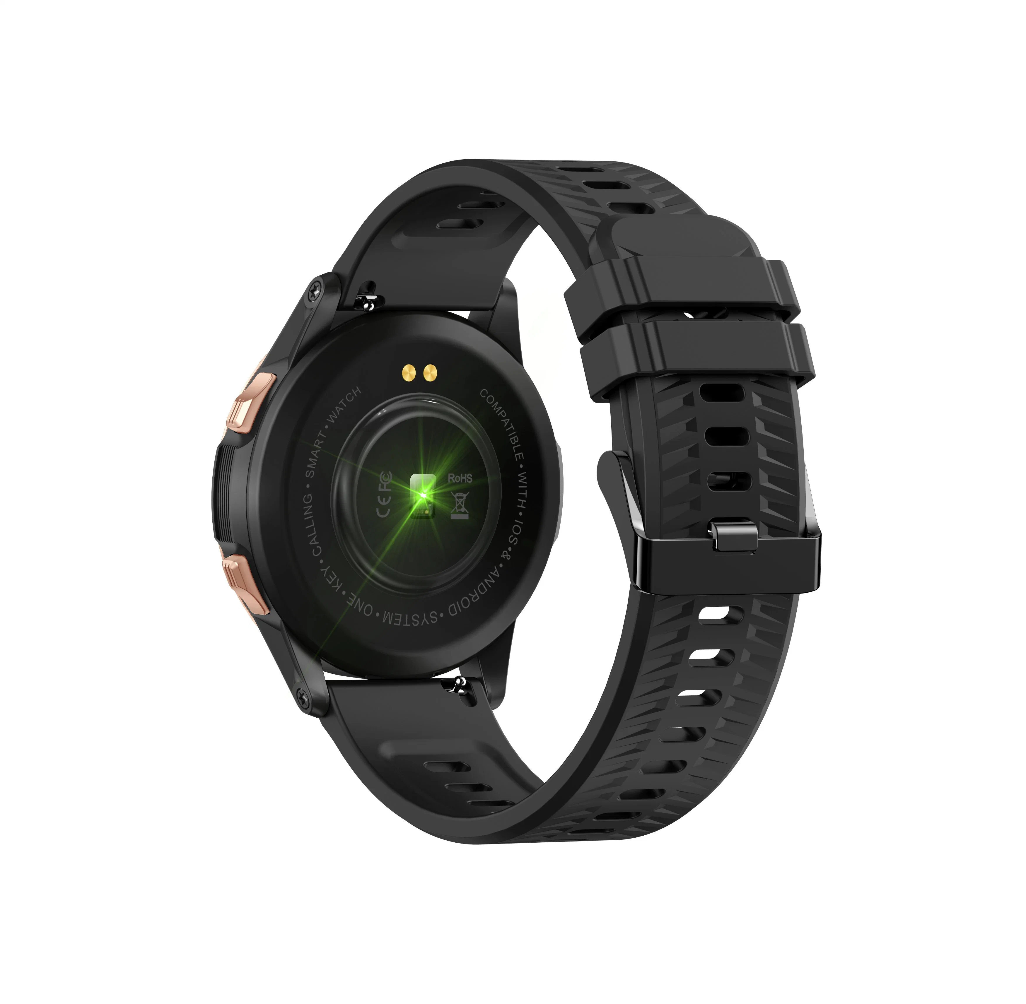 Fashion Style d'affaires haut de gamme Bt appel Smart Montre sport avec taux de coeur en santé Moniteur de pression sanguine H500