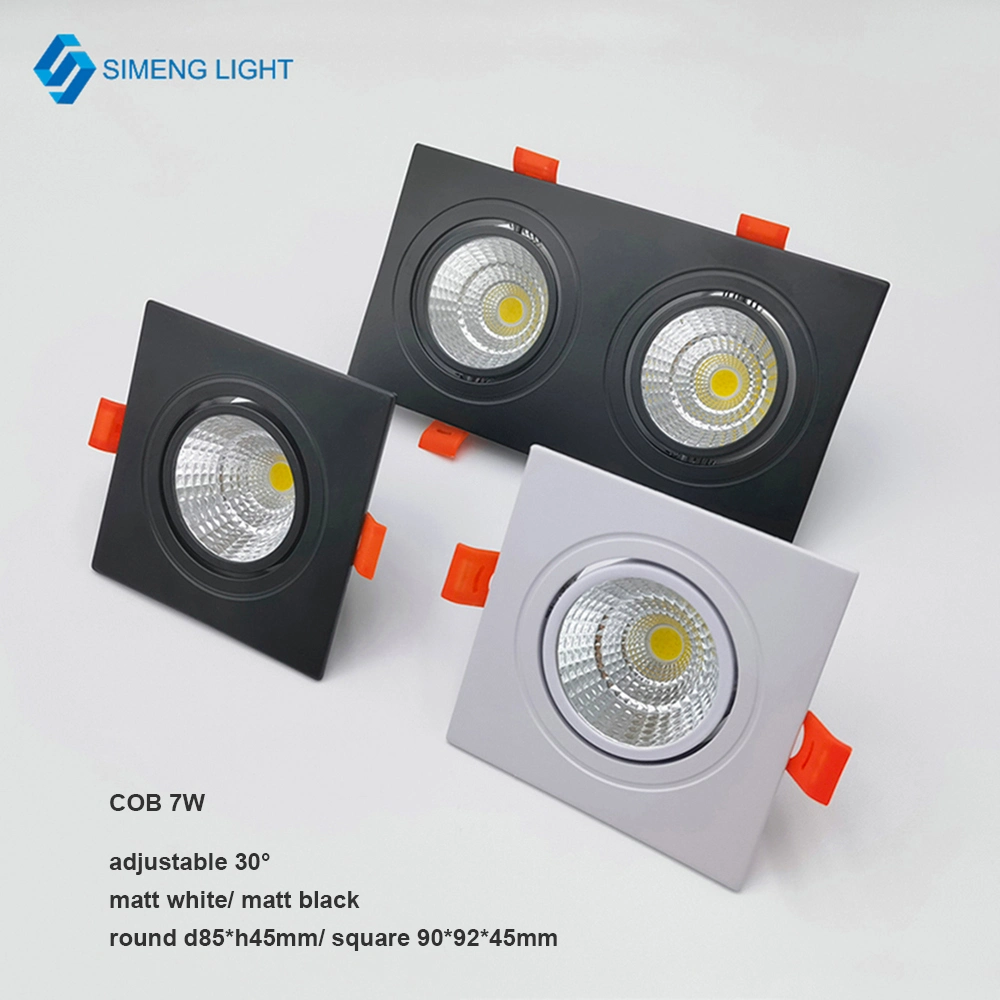 Ceiling Anti Fog Ultra Thin Die Casting LED Downlight Housing COB Down Light Fixtures