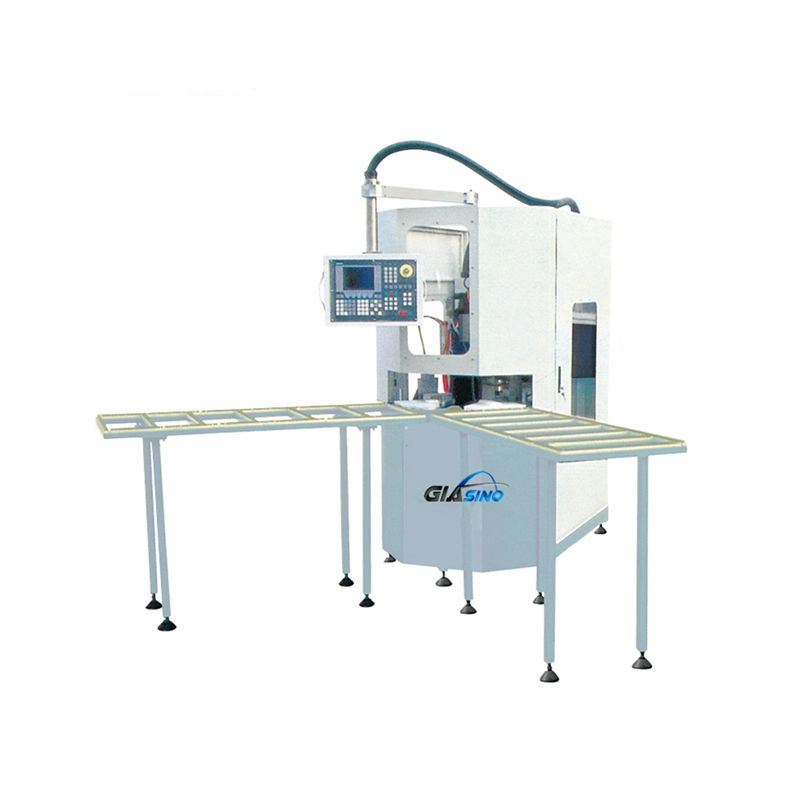 Three Cutters Both Surface and Outside PVC UPVC Window and Door CNC Corner Cleaning Machine