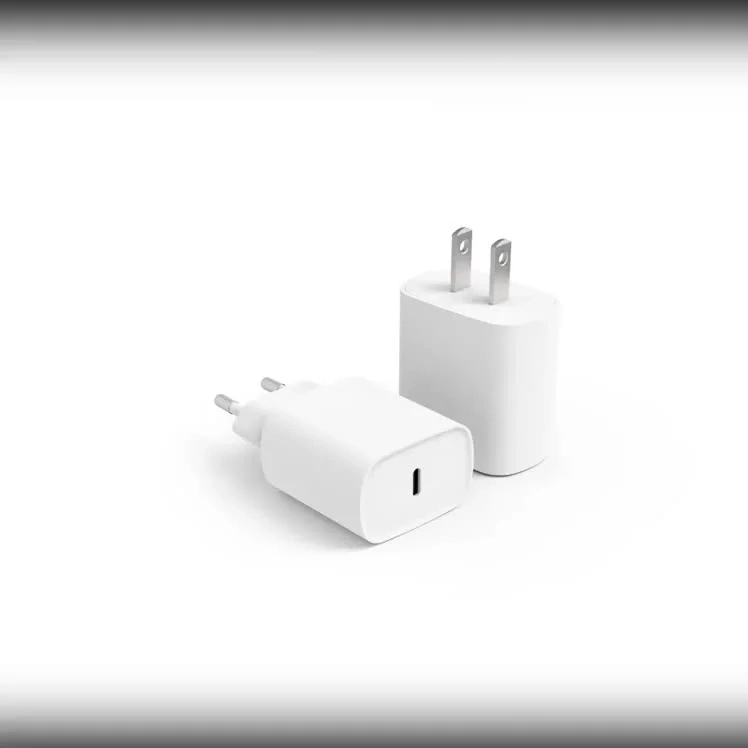 18W USB-C Carregador móvel a carga rápida adaptador de alimentação