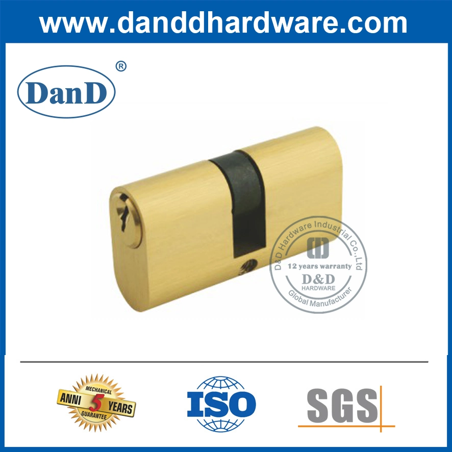 Security Oval Brass Euro Lock Cylinder Hardware for Wooden Door