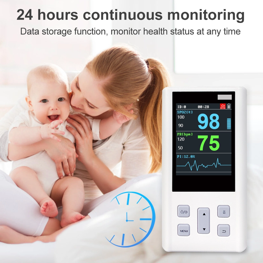 2.8"TFT Handheld Pulse Oximeter Neonate Child Adult Medical Heart Rate Monitor