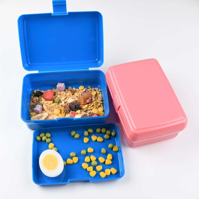 Aohea Plastic Food Container Box for Kids 650ml Plastic Lunch Box for Children