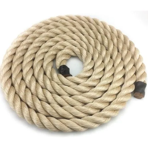 Factory Wholesale/Supplier Twist 3/4 Strand Natural Color Linen Sisal Jute Hemp Manila Twine Rope for Marine and Mooring