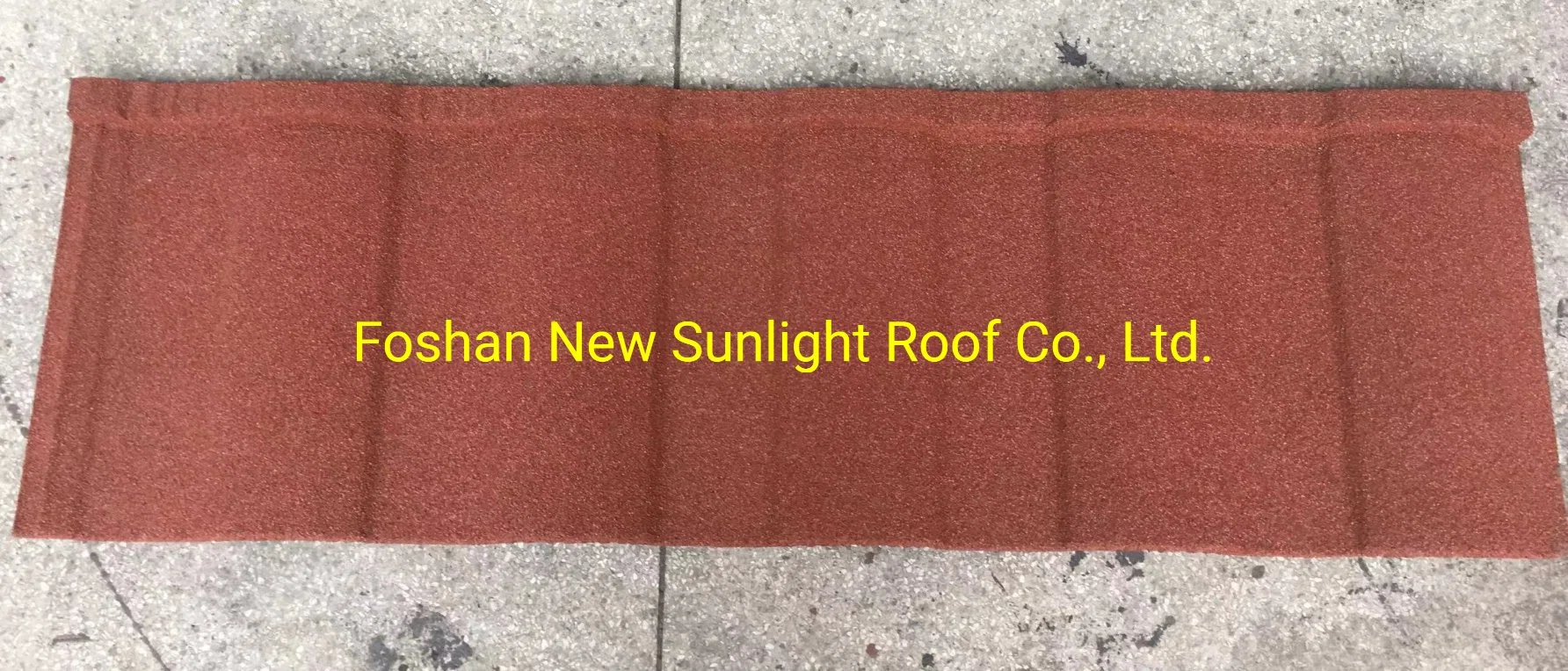 China Construction Material Red Color Zinc Metal Roof Tile, Roofing Tile