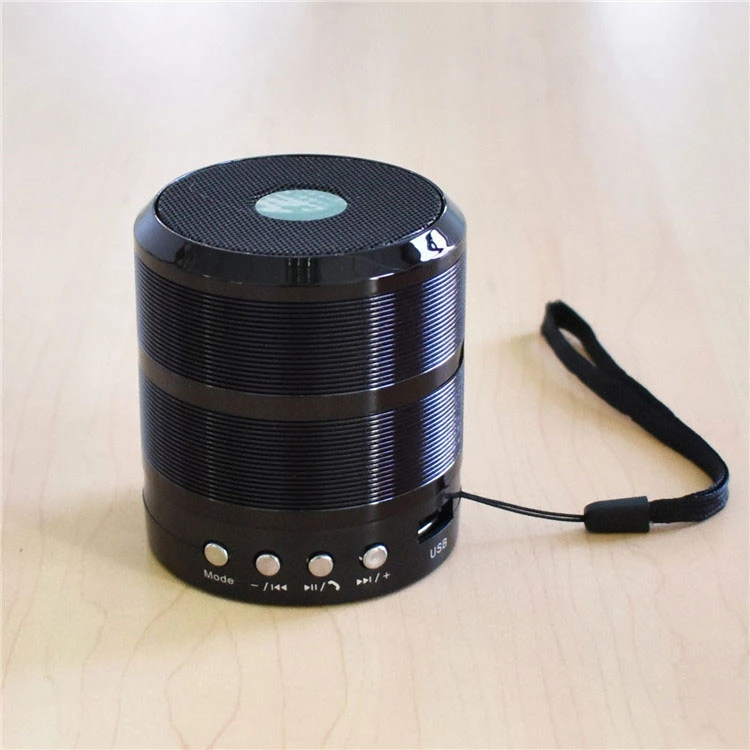 Ld-887 Bluetooth Speaker Metal Small Steel Cannon Portable Mini Stereo Subwoofer Cross-Border Gift-Silver