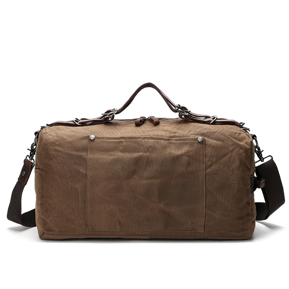 High Quality Weekend Leisure Waxed Canvas Sport Travel Bag (RSMC-9518)