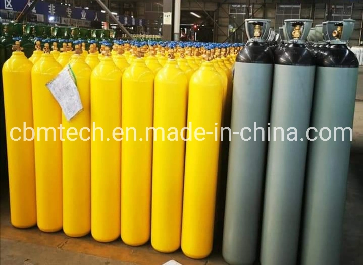 50L/150bar/6.0mm High Pressure Vessel Seamless Steel Oxygen Gas Cylinders