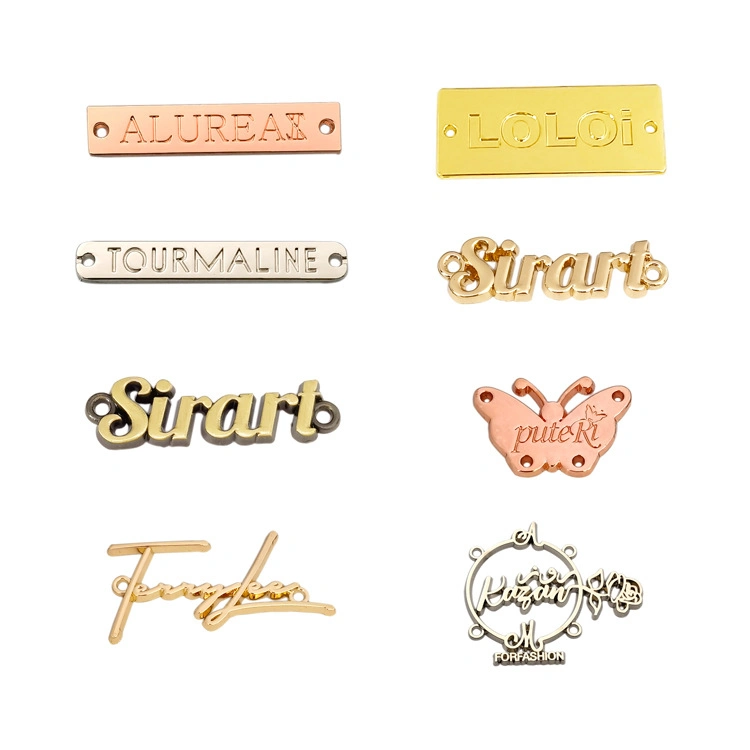 Wholesale/Supplier 3D Custom Logo Sticker Metal Tag for Luggage/ Pet Name/ Handbag/Shoe/Garment