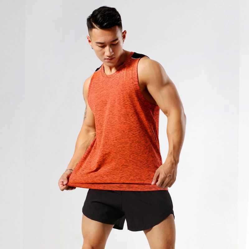 Custom Summer Running Workout Fitness Wear Casual Round Neck Men Tank Top