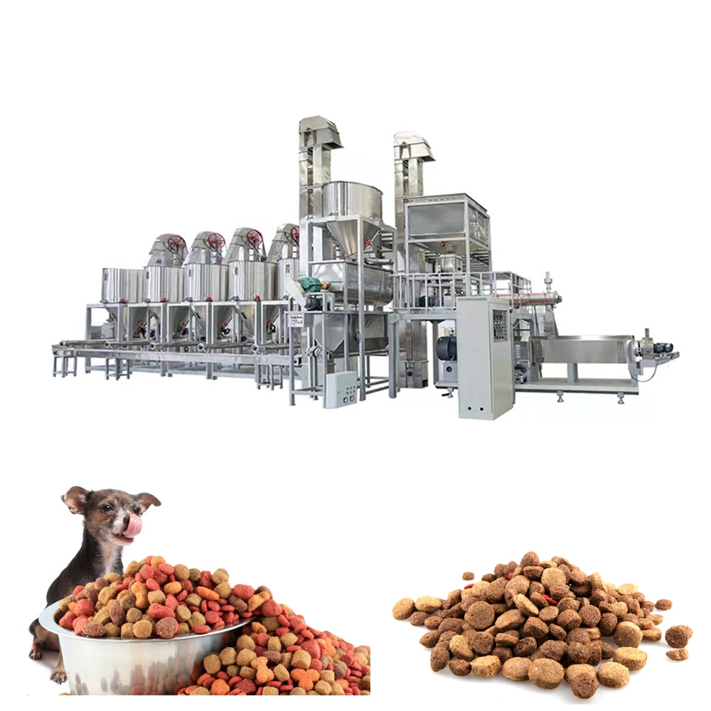 Animal Pet Dog Cat Cow and Horse Floating Sinking Fish Feed Food Processing Making Extruder Machine
