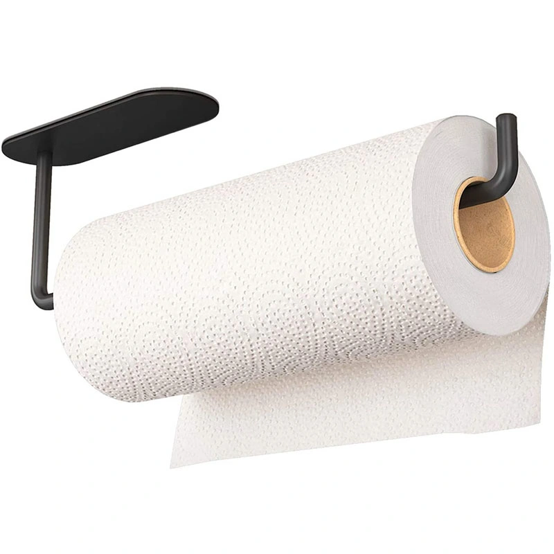 Stainless Steel Roll Paper Holder Kitchen Bathroom Self-Adhesive Paper Towel Holder