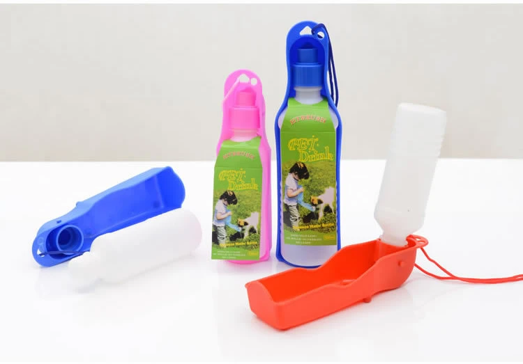 Pet Accessories Drinking Water Fountain Portable Pet Dog Travel Water Bottle