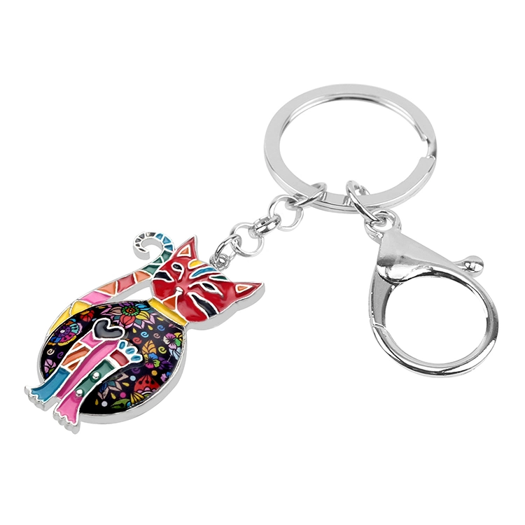 Wholesale Metal Leather Car Sublimation Key Chain Embroidery Key Chain