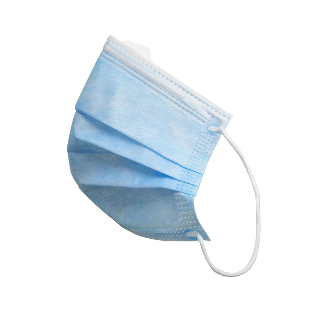 3 Ply  Face Mask Blue Non-Woven Fabric Ear Loop for Personal Protective