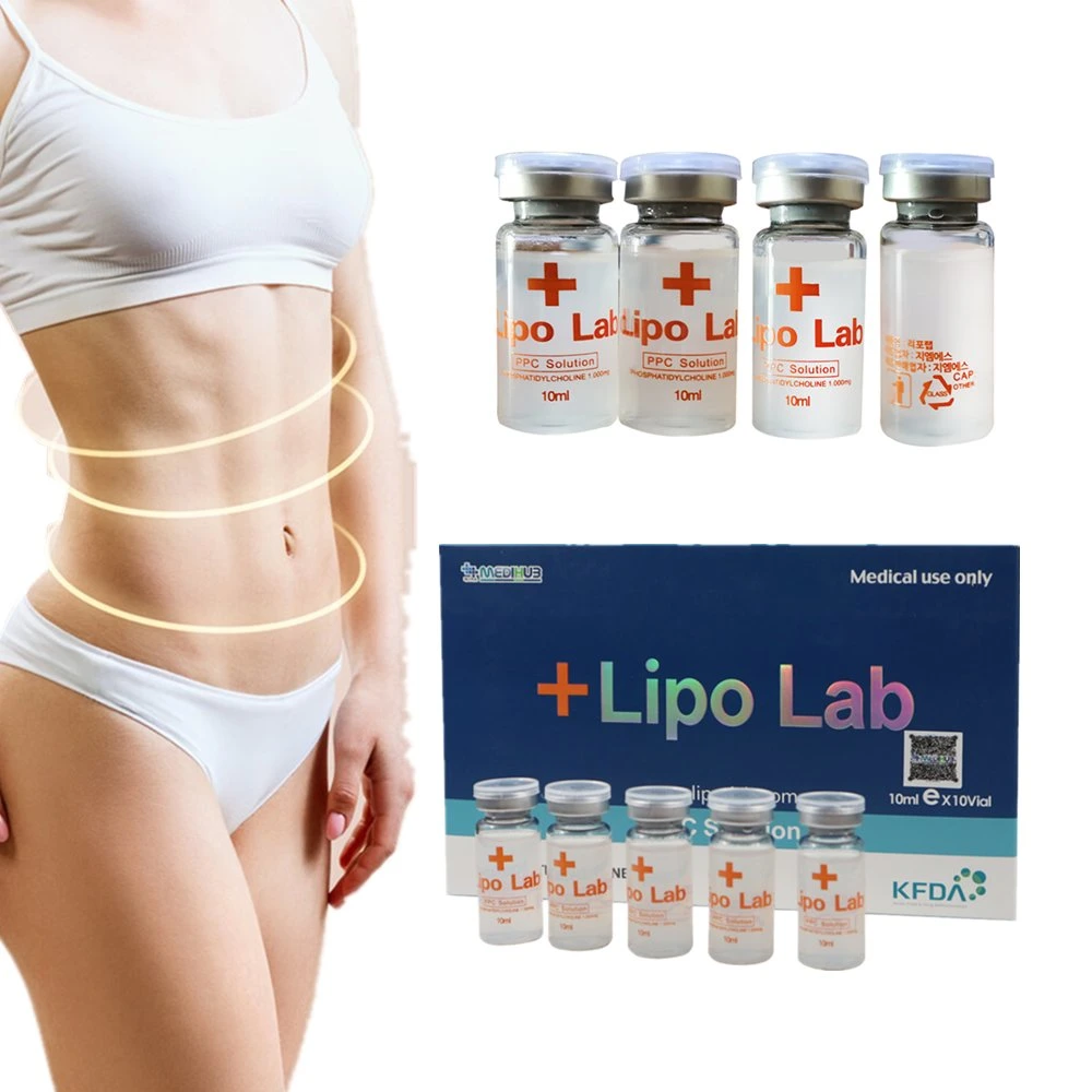 La pérdida de peso corporal de grado cosmético blanco inyectable Lipo Lab lipólisis adelgaza