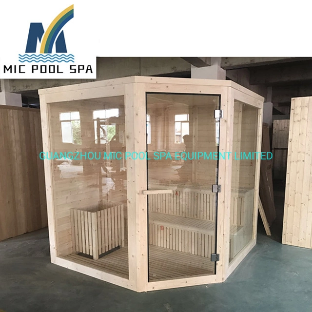 2021 New Saunas with Sauna Heater Traditional Style Indoor Wooden Infrared Dry Steam Sauna Room Portable Outdoor