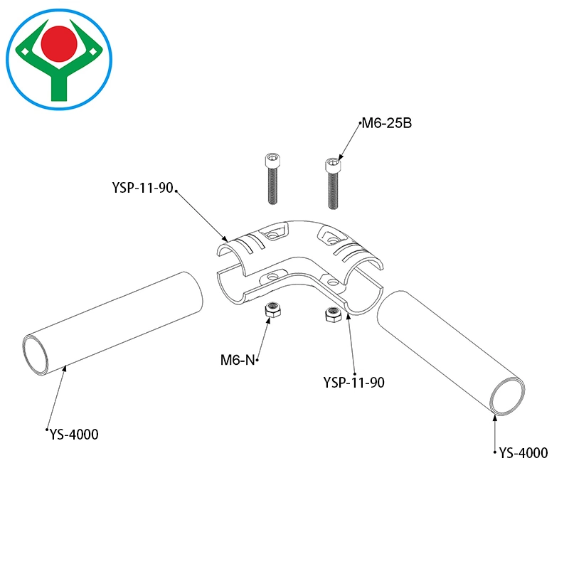 Ysc-16 China Source Joint Maker Round Angle Joint Set for Lean Pipe System