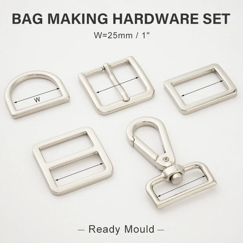 Tasche Hardware D Ring Slide Schnallen Snap Haken für Tasche Herstellung Schnallen Zubehör Handwerk